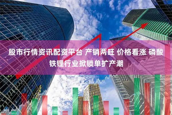 股市行情资讯配资平台 产销两旺 价格看涨 磷酸铁锂行业掀锁单扩产潮